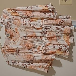 Floral print blouse Sz Med